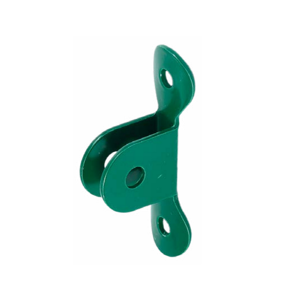 Atraminio stulpo laikiklis su dviem ausimis tinklo tvorai.