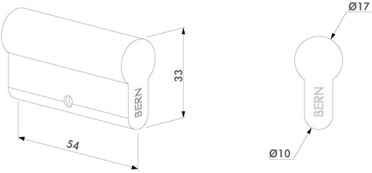 Locinox euro profilio cilindras nerakinamas.