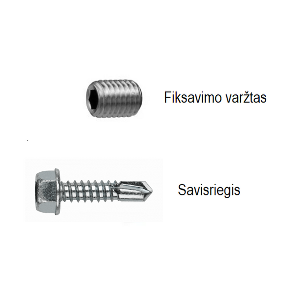Užmaunamas dangtelis atraminiam stulpui.