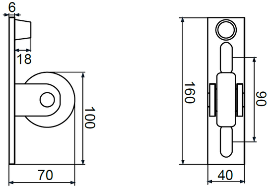 Galinio stulpo atraminis ratukas.