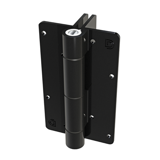 D&D Technologies vyriai juodi aliumininiai su pritraukimu 2vnt su 2 kojelėmis tvoros varteliams iki 20kg.