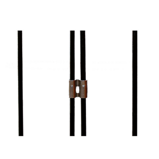 Kabė tvoros segmentų tarpusavio sujungimui.