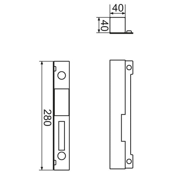 Korpusas-atrama elektomagnetinei sklendei bico.