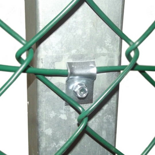 Metalinis įtempimo vielos laikiklis.