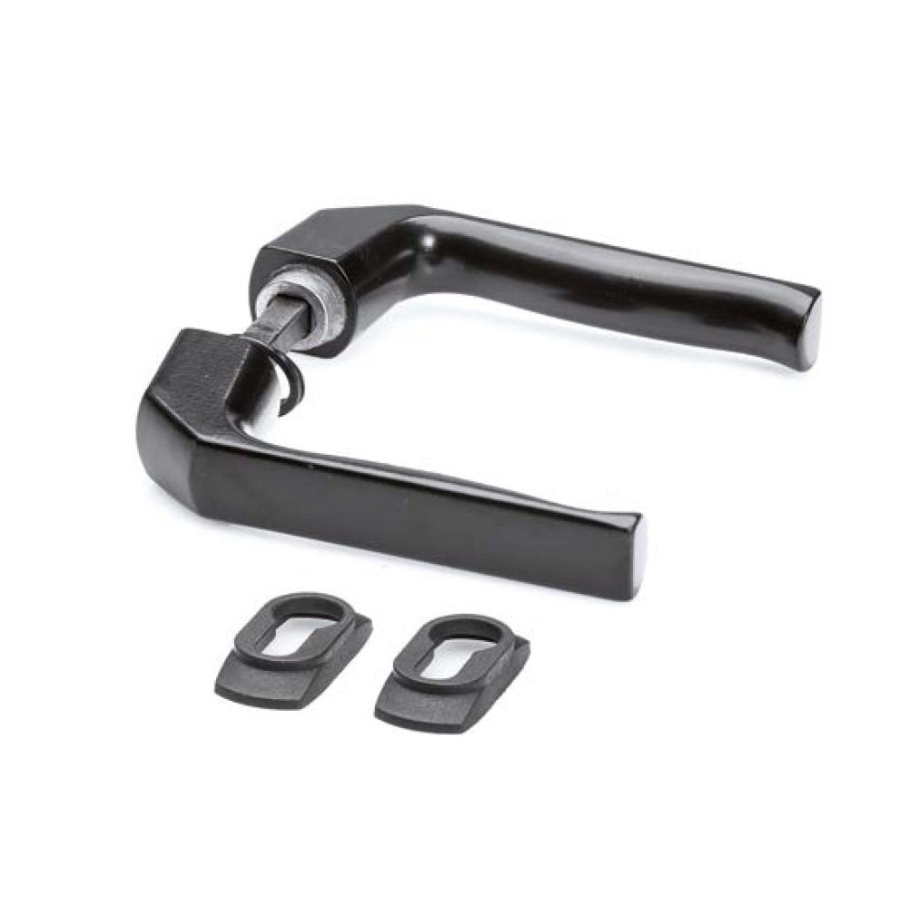 Rankena be prisukamos plokštelės su apdaila cilindrui.