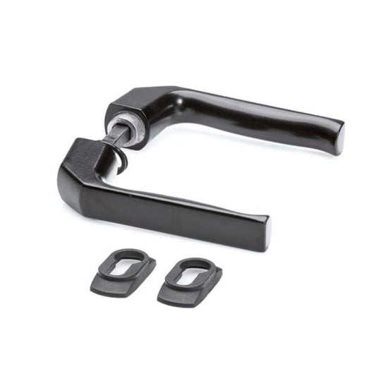 Rankena be prisukamos plokštelės su apdaila cilindrui.