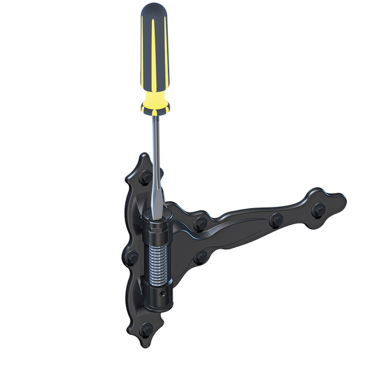 D&D Technologies dekoratyvūs vyriai su pritraukimu 2vnt (medis-medis) tvoros varteliams iki 25kg.